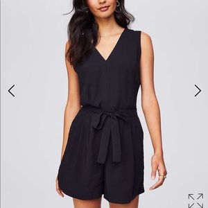 EUC LOFT Tie Waist Romper